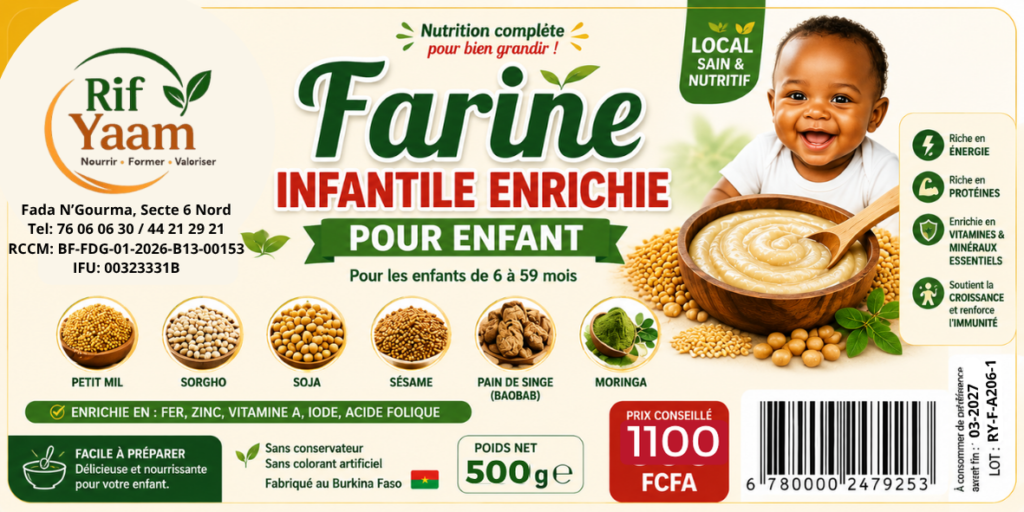 Farine Infantile enrichie 500 grammes